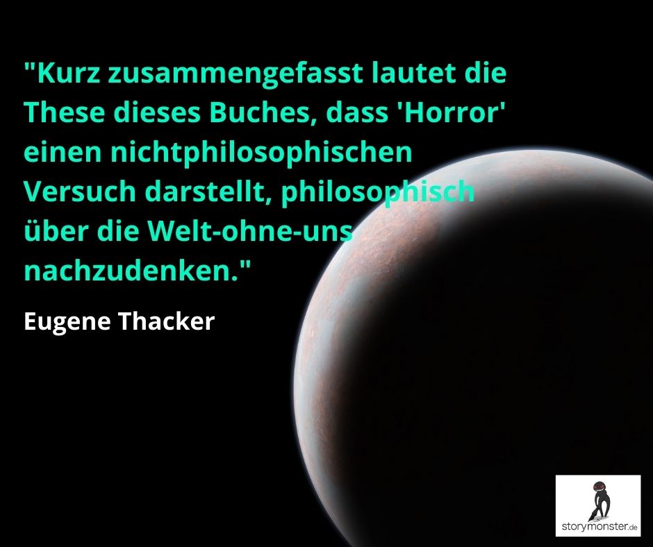 Rezi: Eugene Thacker, Im Staub dieses Planeten